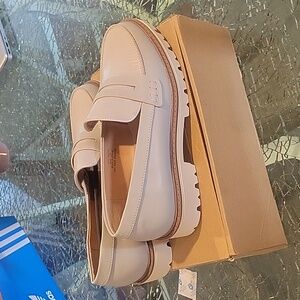 New grey loafers women size 7.5